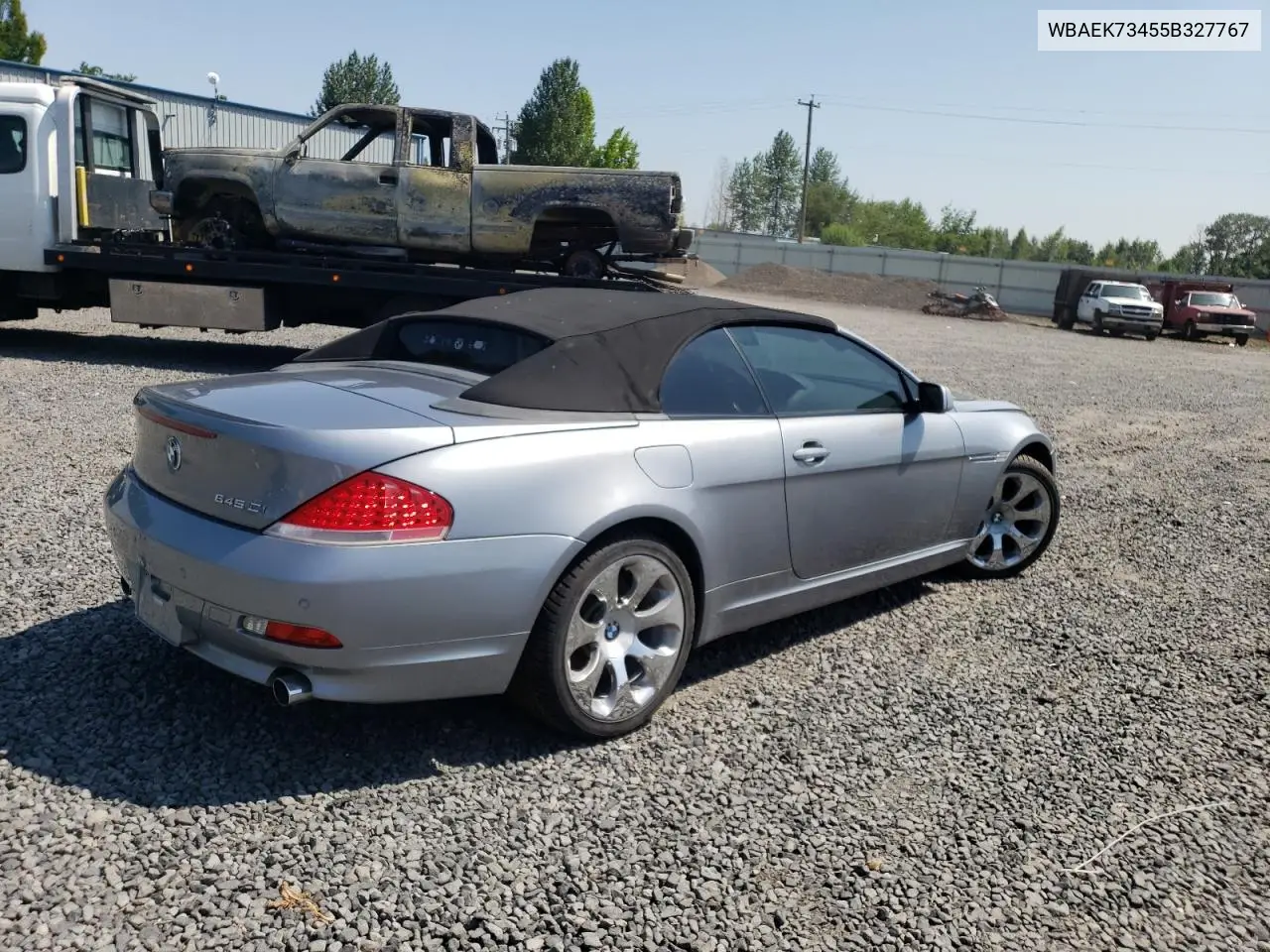 2005 BMW 645 Ci Automatic VIN: WBAEK73455B327767 Lot: 62426855