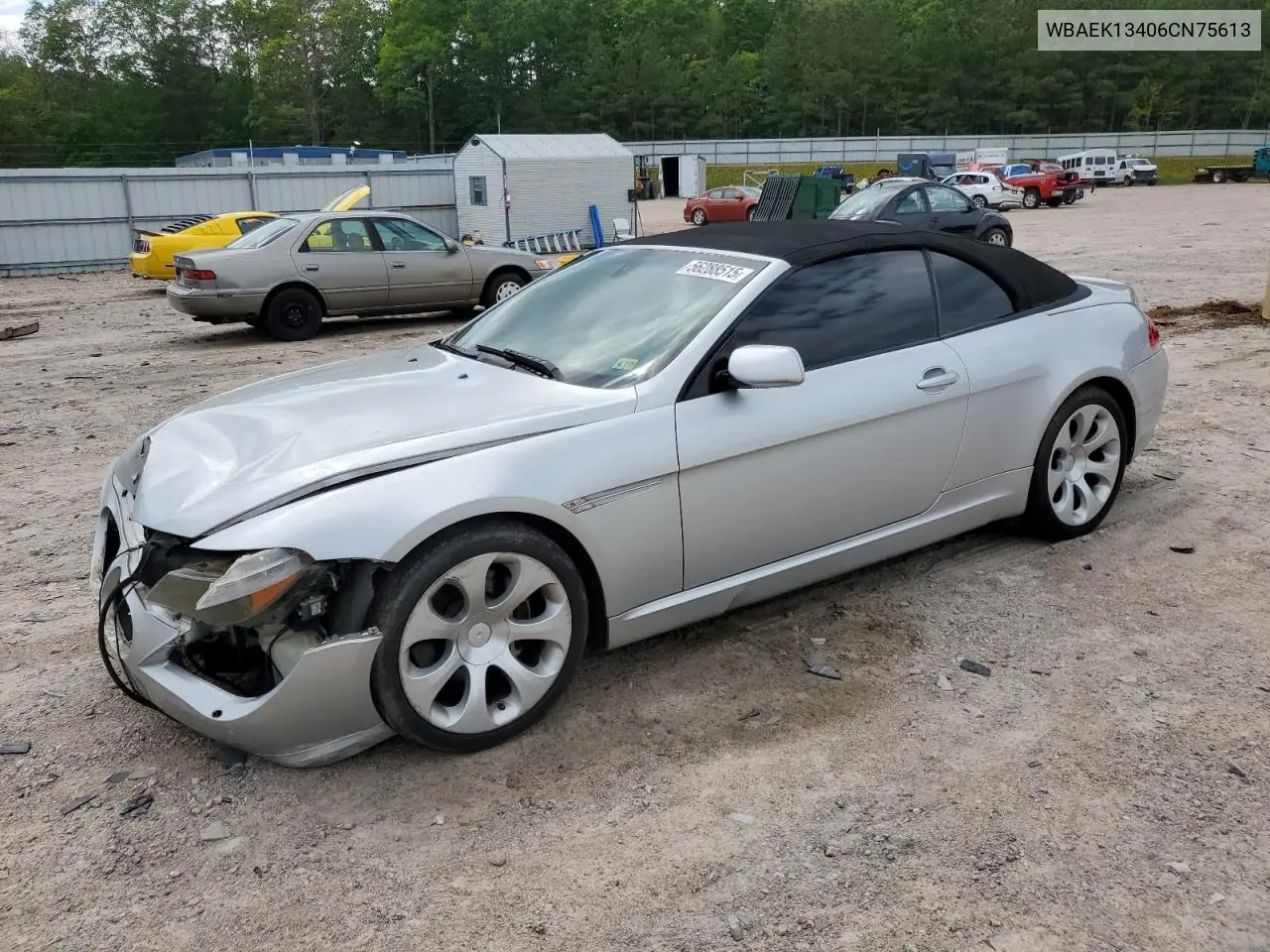 2006 BMW 650 I VIN: WBAEK13406CN75613 Lot: 56288515