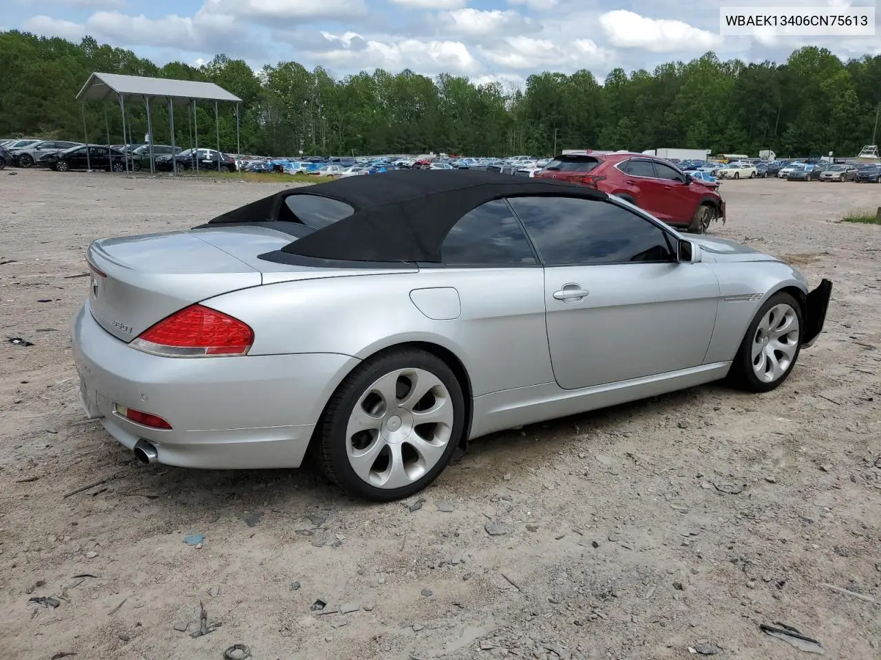 2006 BMW 650 I VIN: WBAEK13406CN75613 Lot: 56288515