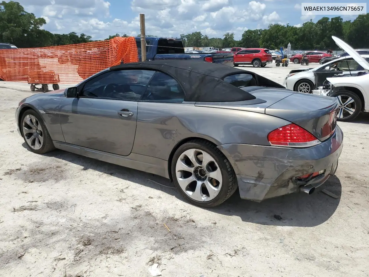2006 BMW 650 I VIN: WBAEK13496CN75657 Lot: 61015785