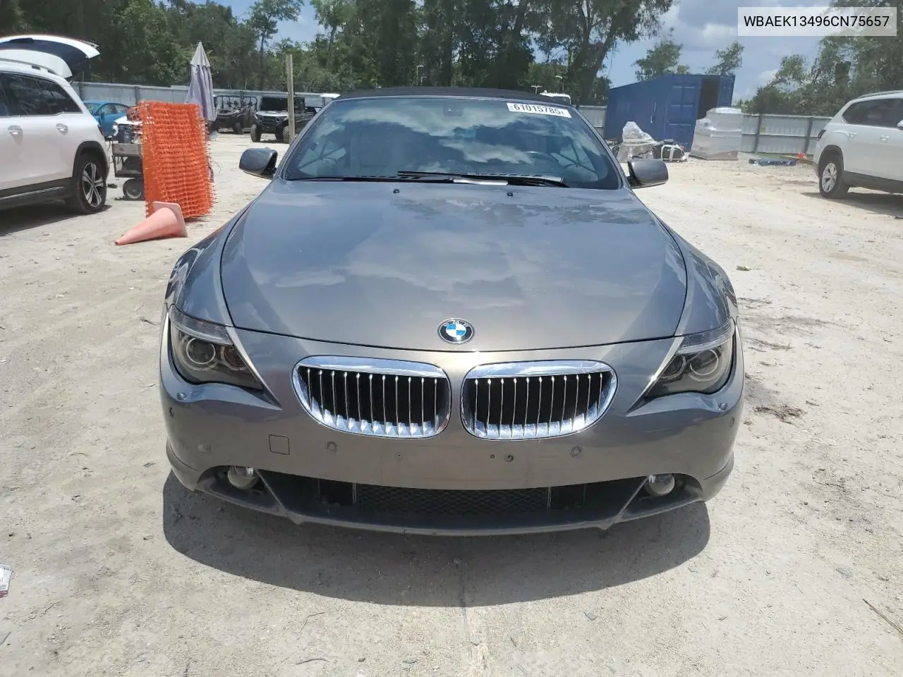 2006 BMW 650 I VIN: WBAEK13496CN75657 Lot: 61015785