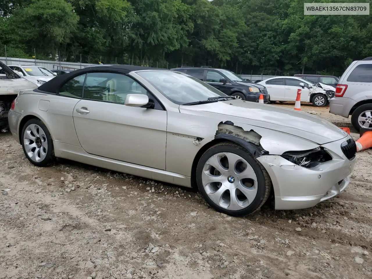2007 BMW 650 I VIN: WBAEK13567CN83709 Lot: 60728115
