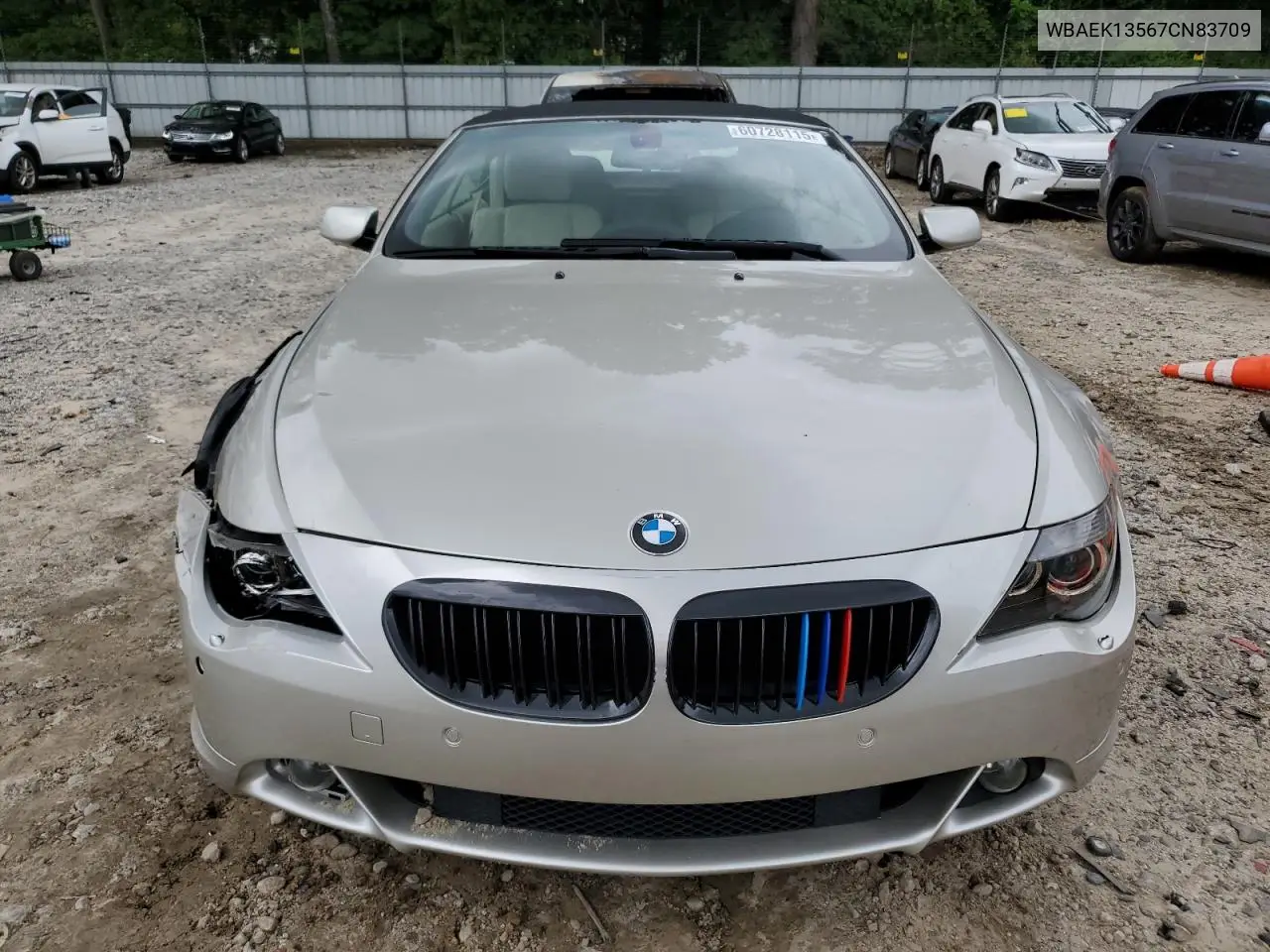2007 BMW 650 I VIN: WBAEK13567CN83709 Lot: 60728115