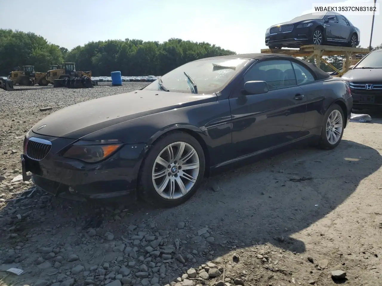 2007 BMW 650 I VIN: WBAEK13537CN83182 Lot: 62213875