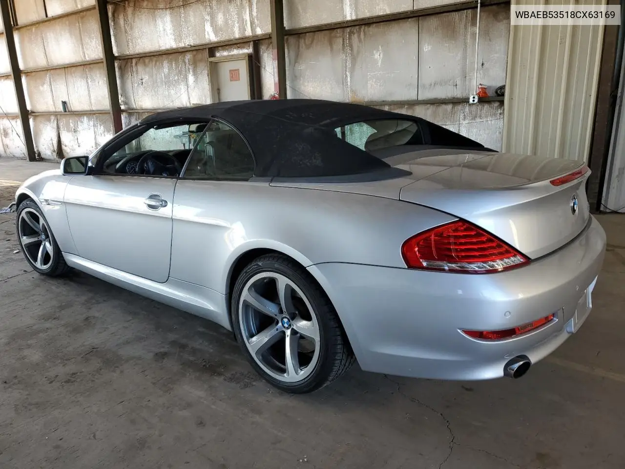2008 BMW 650 I VIN: WBAEB53518CX63169 Lot: 49699635