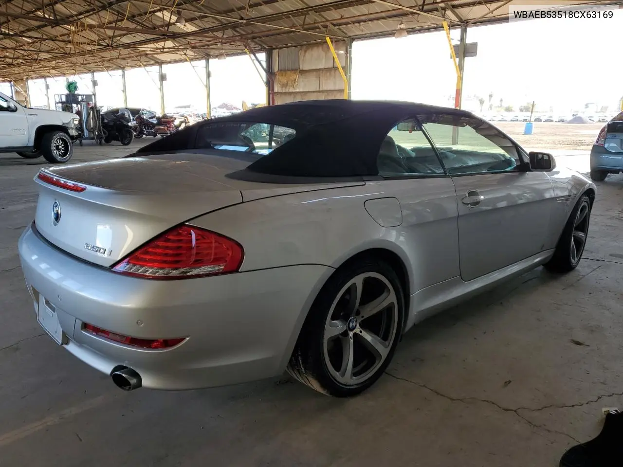 2008 BMW 650 I VIN: WBAEB53518CX63169 Lot: 49699635