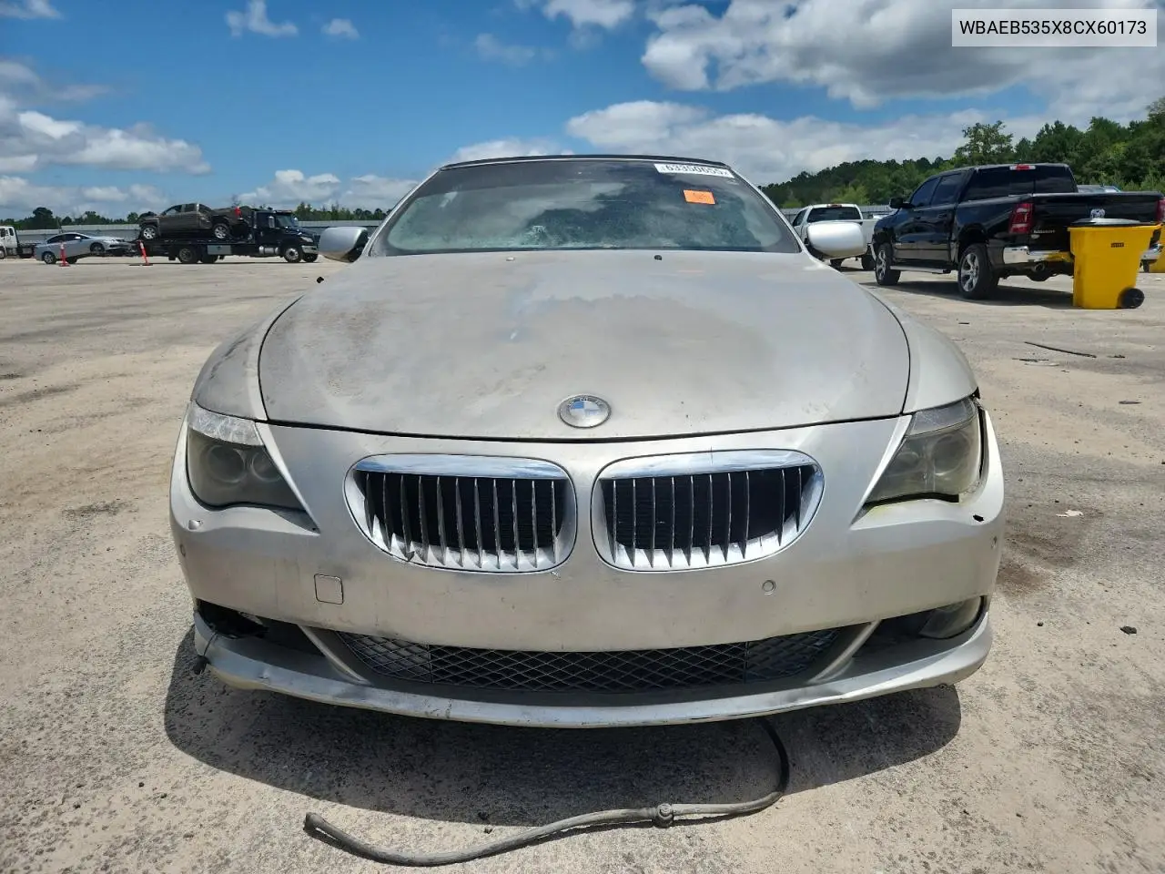 2008 BMW 650 I VIN: WBAEB535X8CX60173 Lot: 63350655