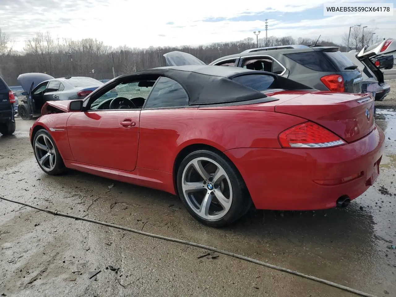 2009 BMW 650 I VIN: WBAEB53559CX64178 Lot: 44420625