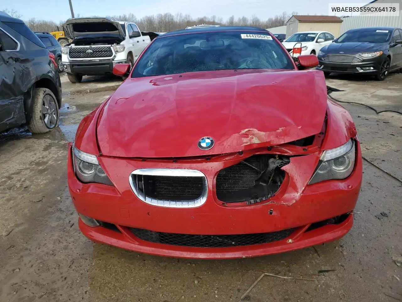 2009 BMW 650 I VIN: WBAEB53559CX64178 Lot: 44420625