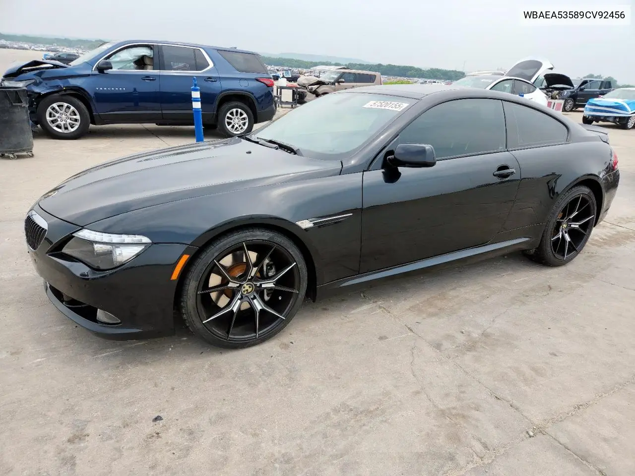 2009 BMW 650 I VIN: WBAEA53589CV92456 Lot: 57520155