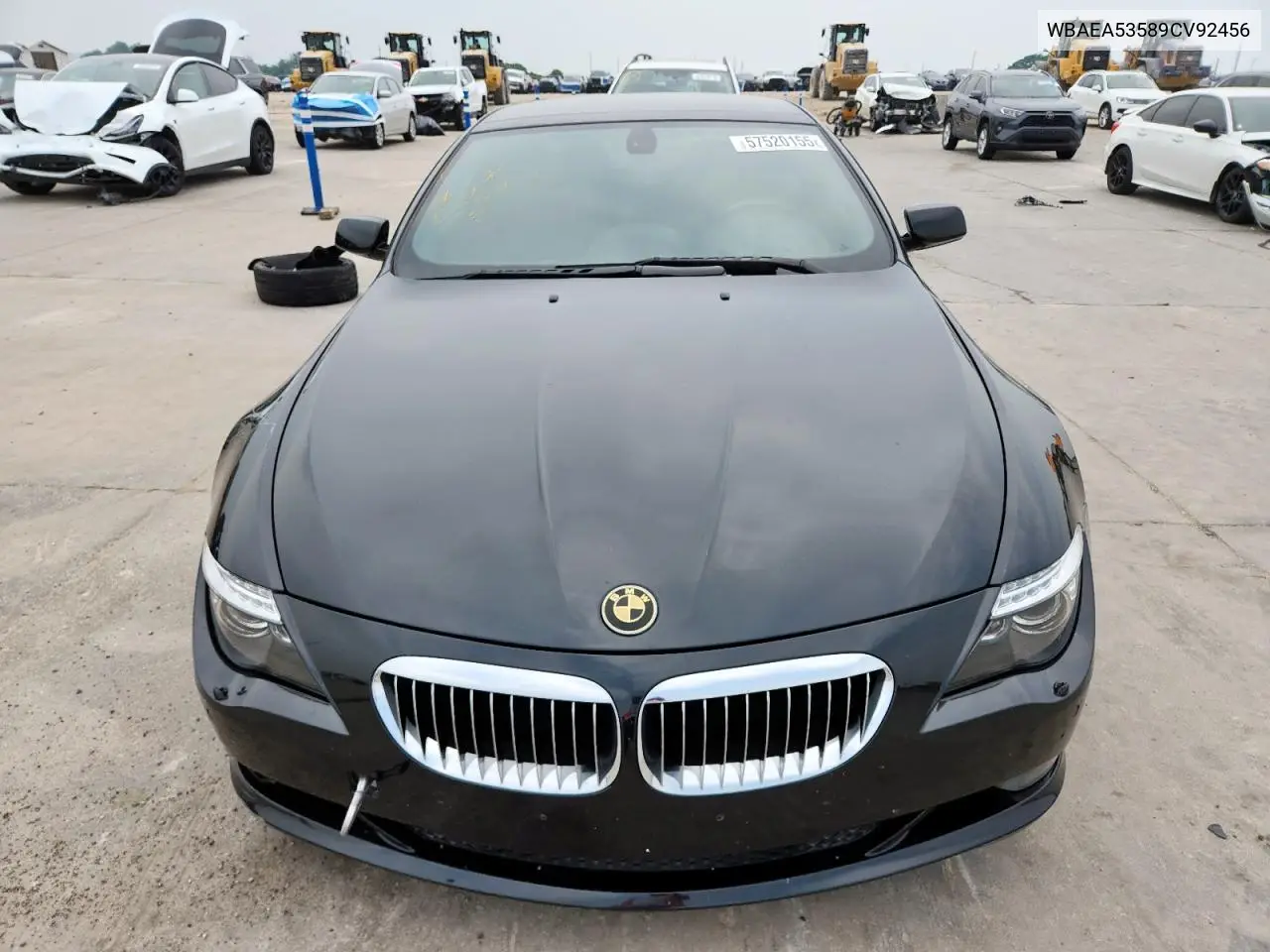 2009 BMW 650 I VIN: WBAEA53589CV92456 Lot: 57520155