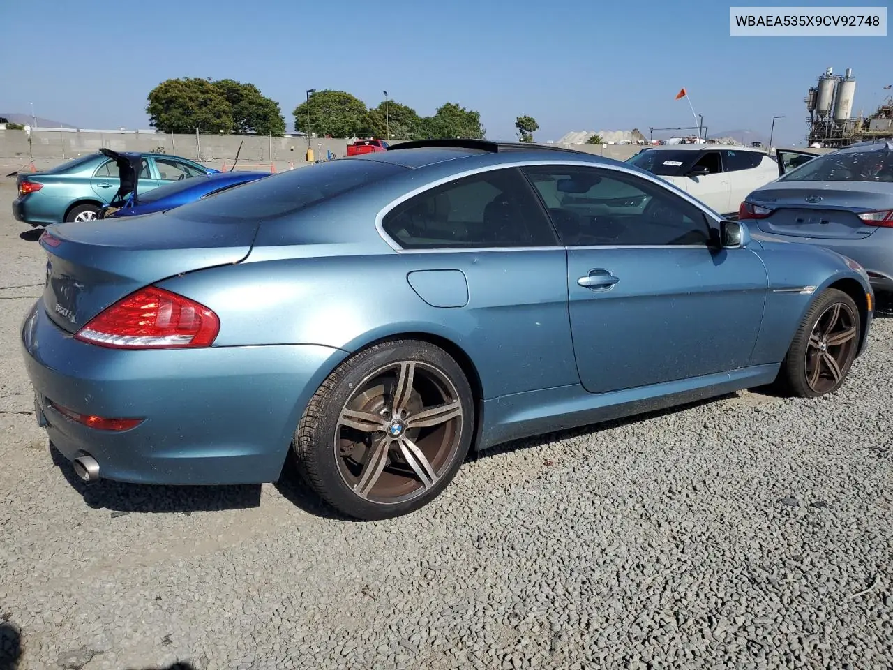 2009 BMW 650 I VIN: WBAEA535X9CV92748 Lot: 59233735
