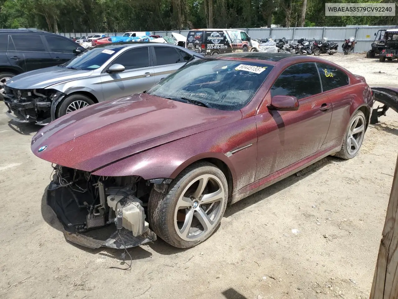 2009 BMW 650 I VIN: WBAEA53579CV92240 Lot: 60445155