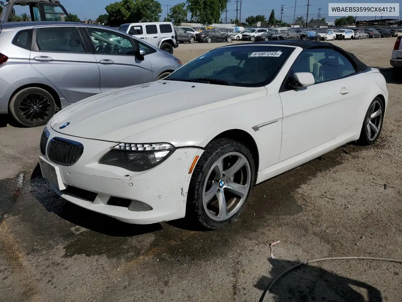 2009 BMW 650 I VIN: WBAEB53599CX64121 Lot: 61087245