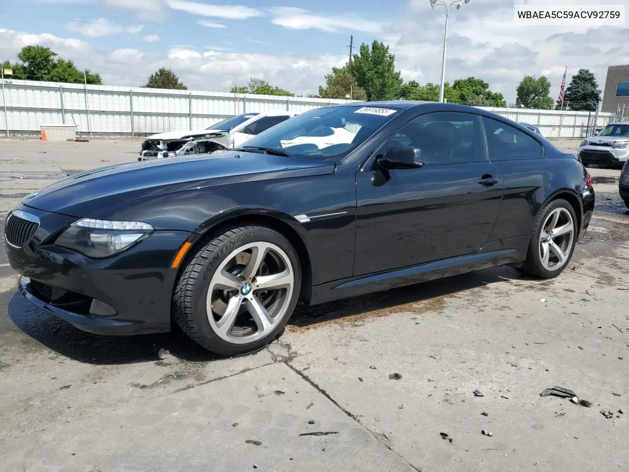 2010 BMW 650 I VIN: WBAEA5C59ACV92759 Lot: 59919855