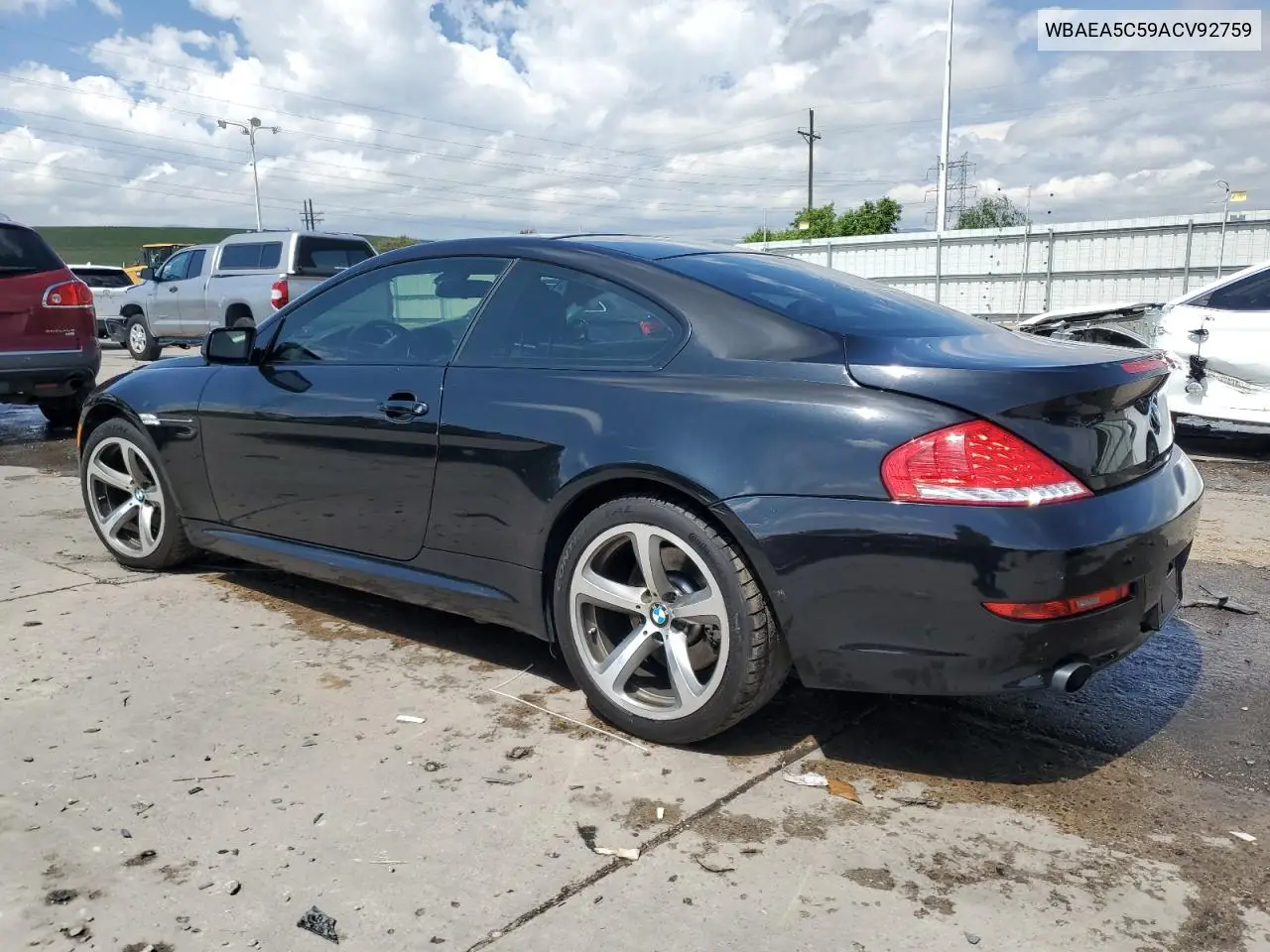 2010 BMW 650 I VIN: WBAEA5C59ACV92759 Lot: 59919855