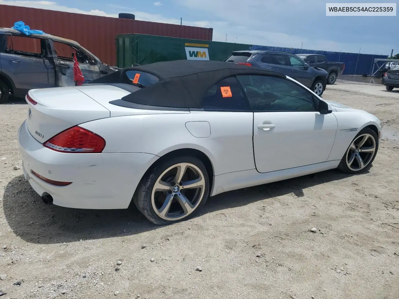 2010 BMW 650 I VIN: WBAEB5C54AC225359 Lot: 62150455