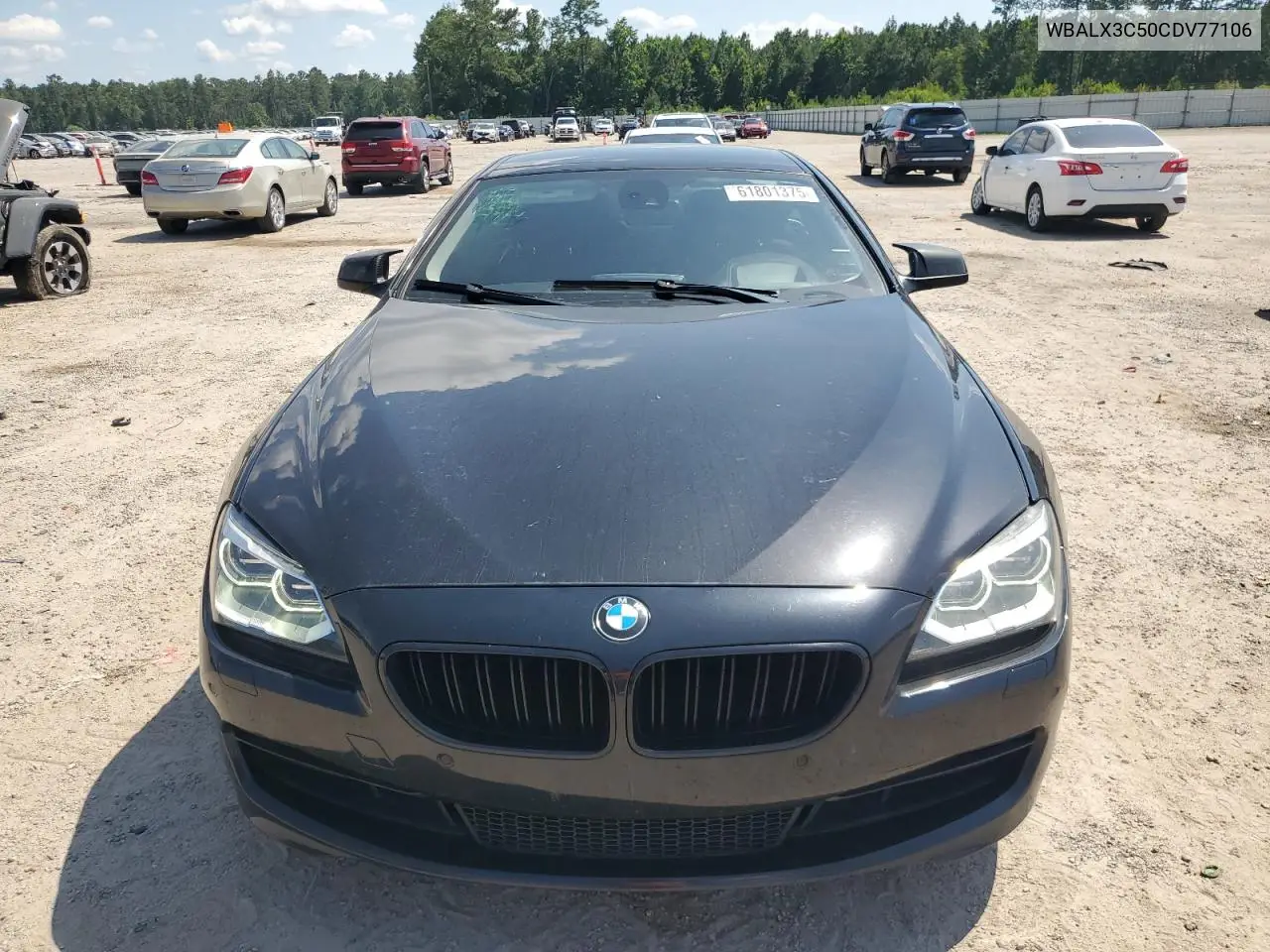 2012 BMW 650 I VIN: WBALX3C50CDV77106 Lot: 61801375