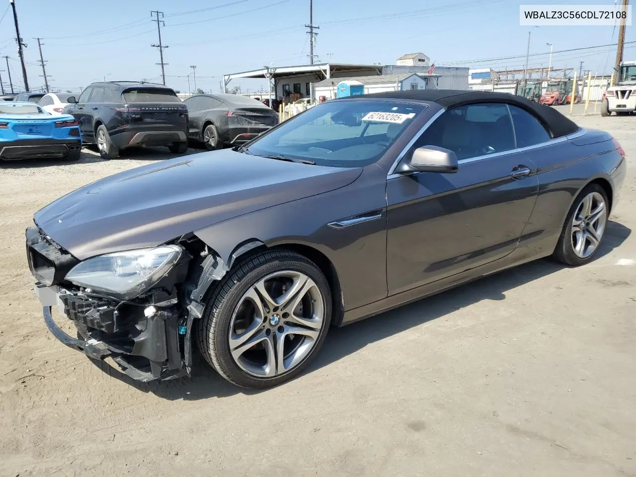 2012 BMW 650 I VIN: WBALZ3C56CDL72108 Lot: 62163205