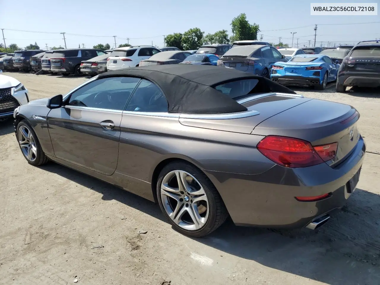 2012 BMW 650 I VIN: WBALZ3C56CDL72108 Lot: 62163205