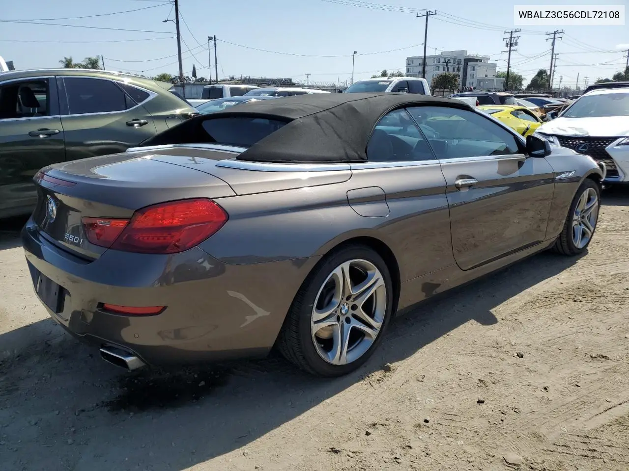 2012 BMW 650 I VIN: WBALZ3C56CDL72108 Lot: 62163205