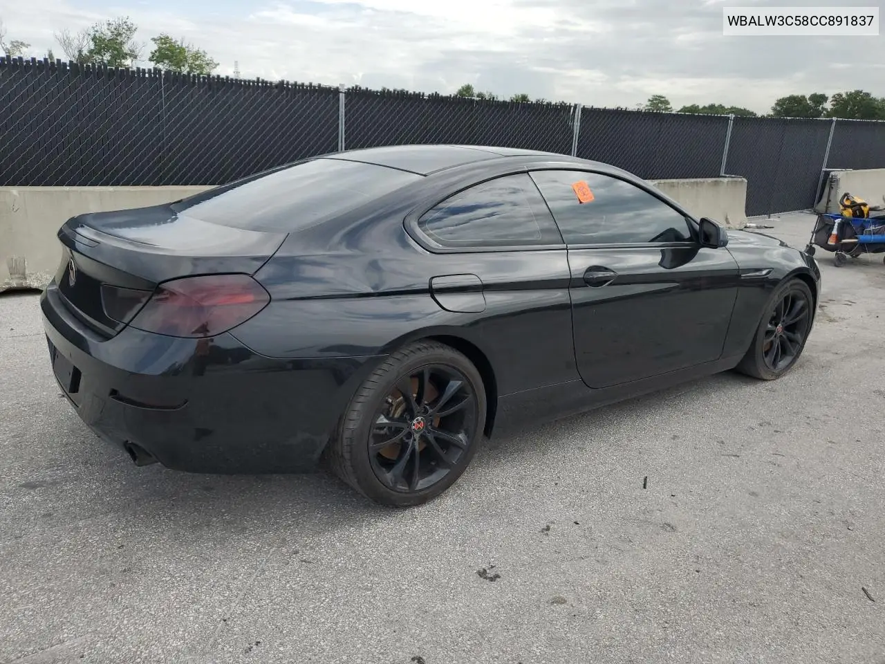 2012 BMW 640 I VIN: WBALW3C58CC891837 Lot: 62718515