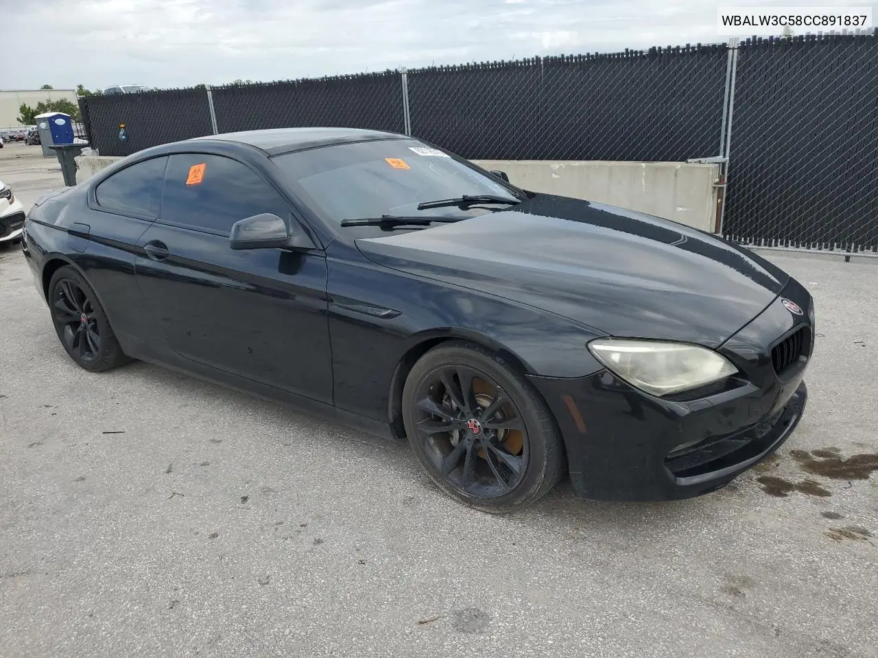 2012 BMW 640 I VIN: WBALW3C58CC891837 Lot: 62718515