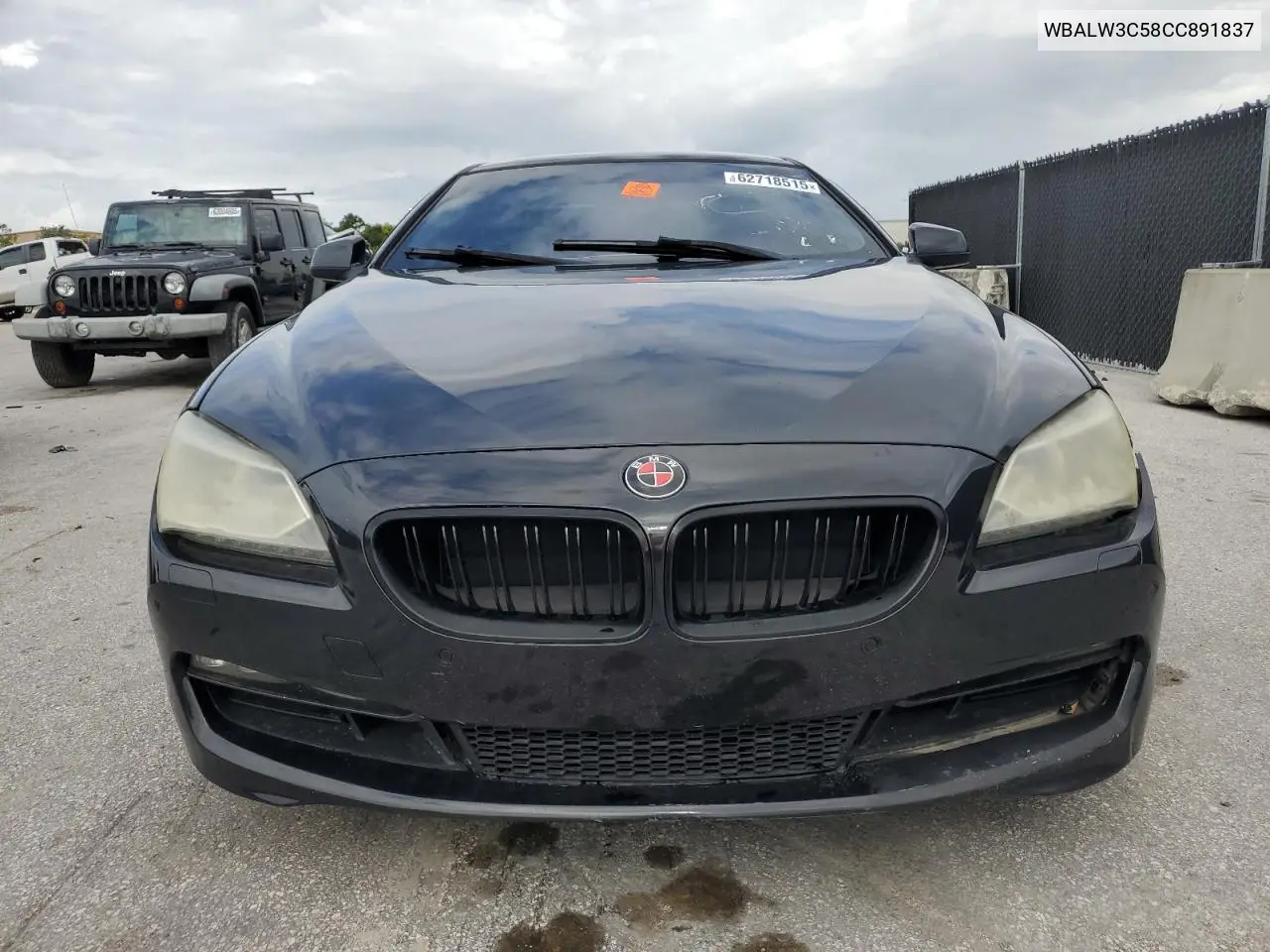 2012 BMW 640 I VIN: WBALW3C58CC891837 Lot: 62718515