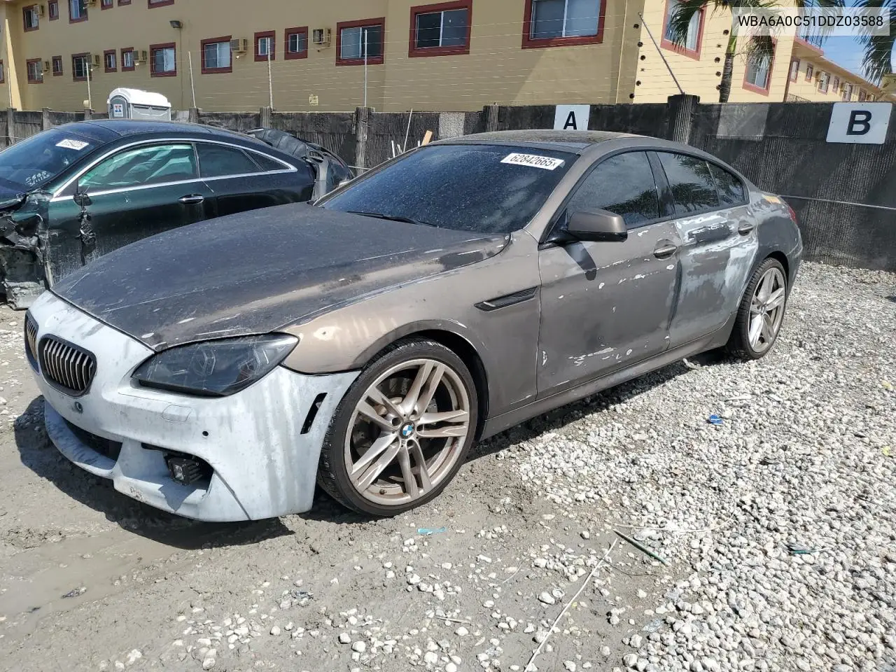 2013 BMW 640 I VIN: WBA6A0C51DDZ03588 Lot: 62842665