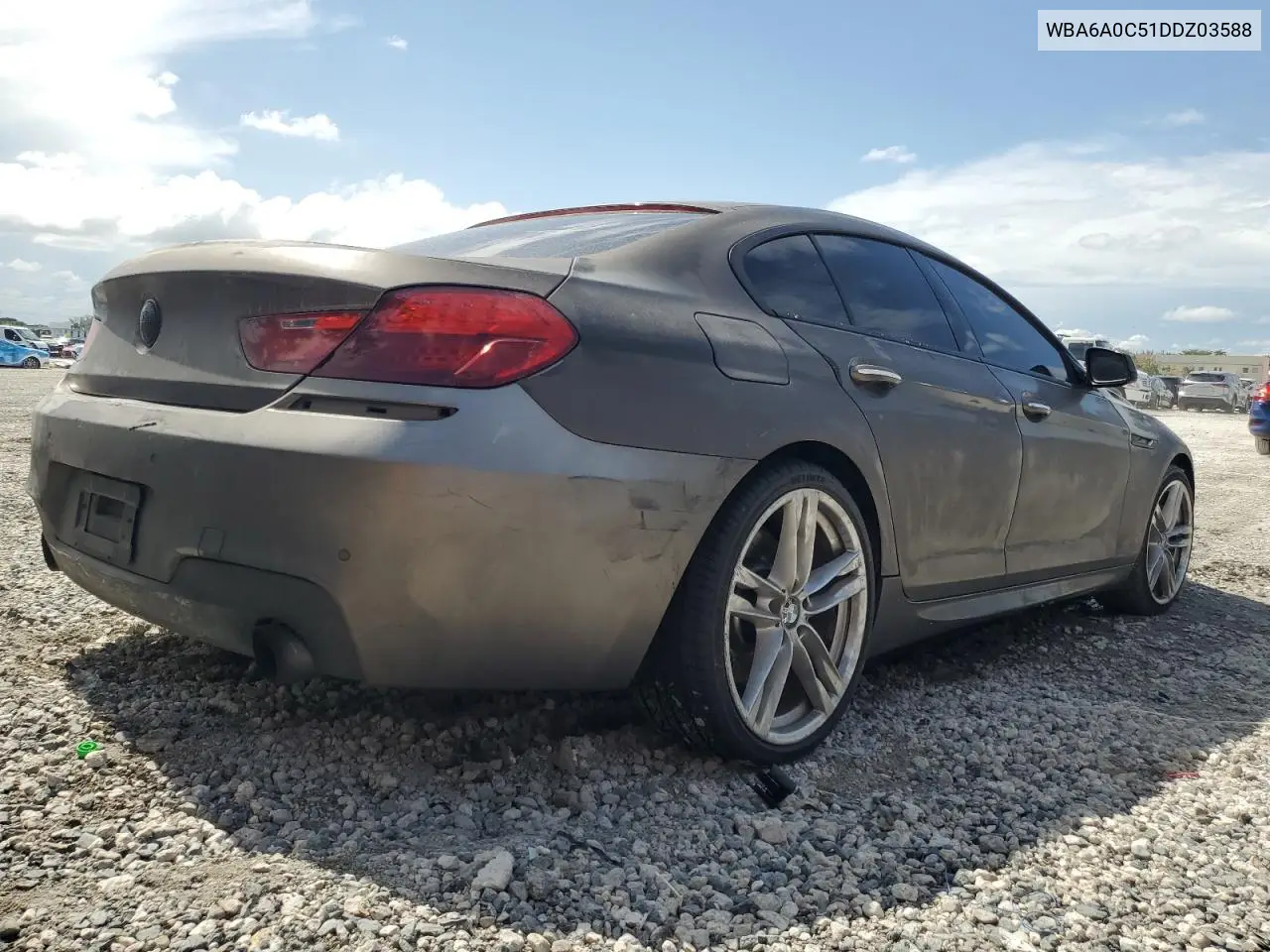 2013 BMW 640 I VIN: WBA6A0C51DDZ03588 Lot: 62842665