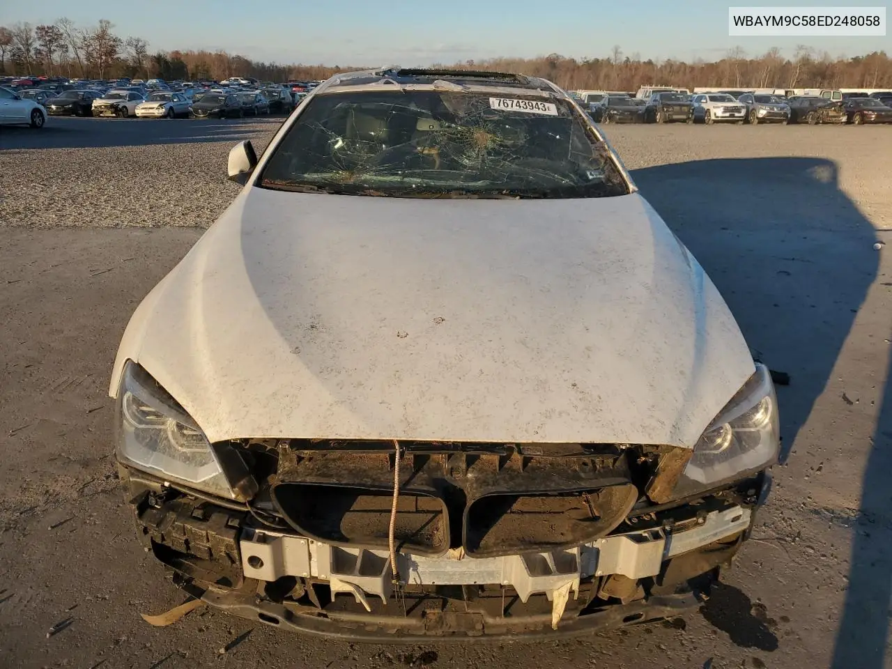 2014 BMW 650 I VIN: WBAYM9C58ED248058 Lot: 41463375