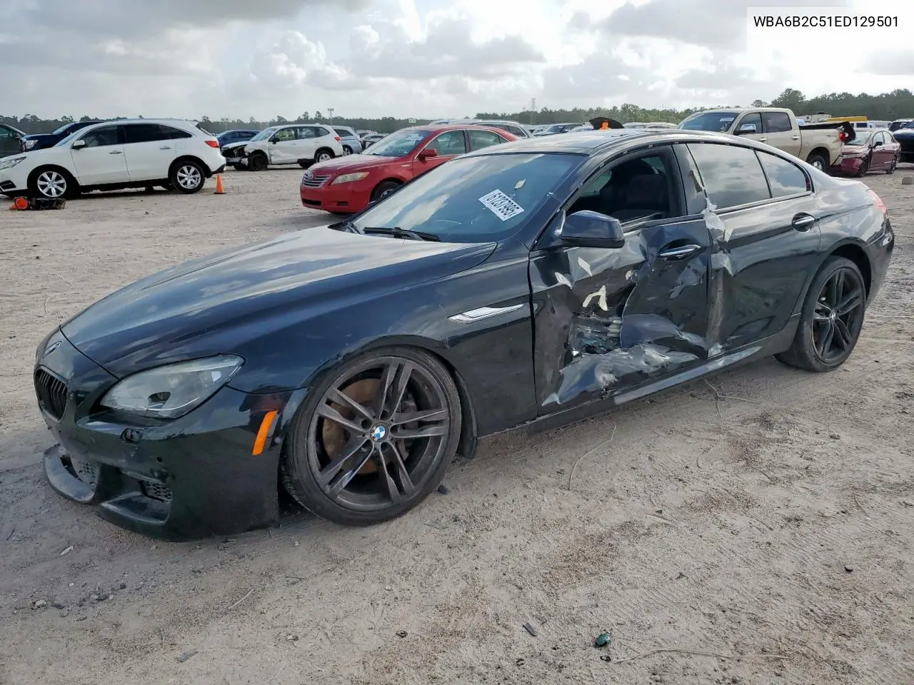 2014 BMW 650 I Gran Coupe VIN: WBA6B2C51ED129501 Lot: 61237995