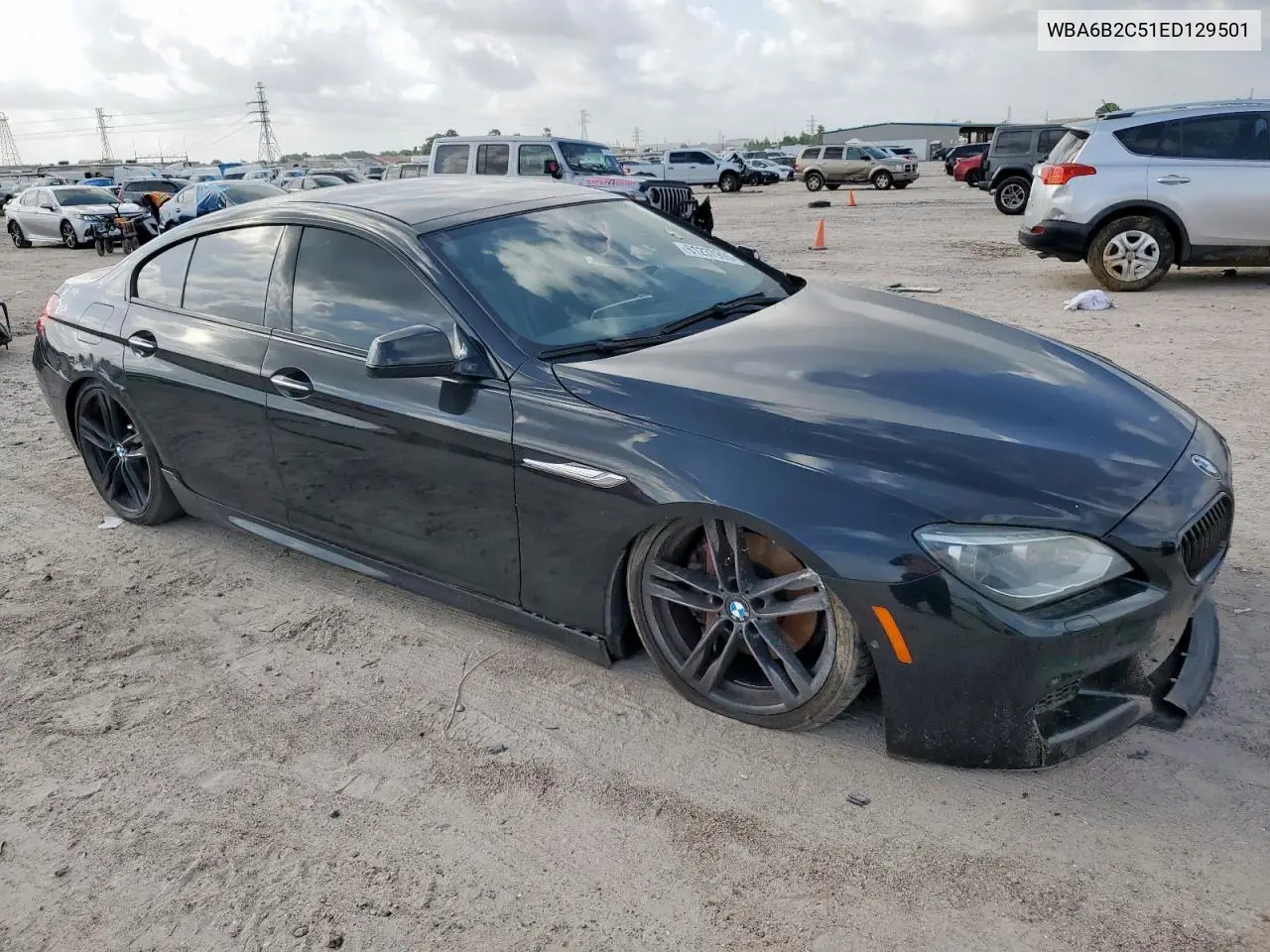 2014 BMW 650 I Gran Coupe VIN: WBA6B2C51ED129501 Lot: 61237995