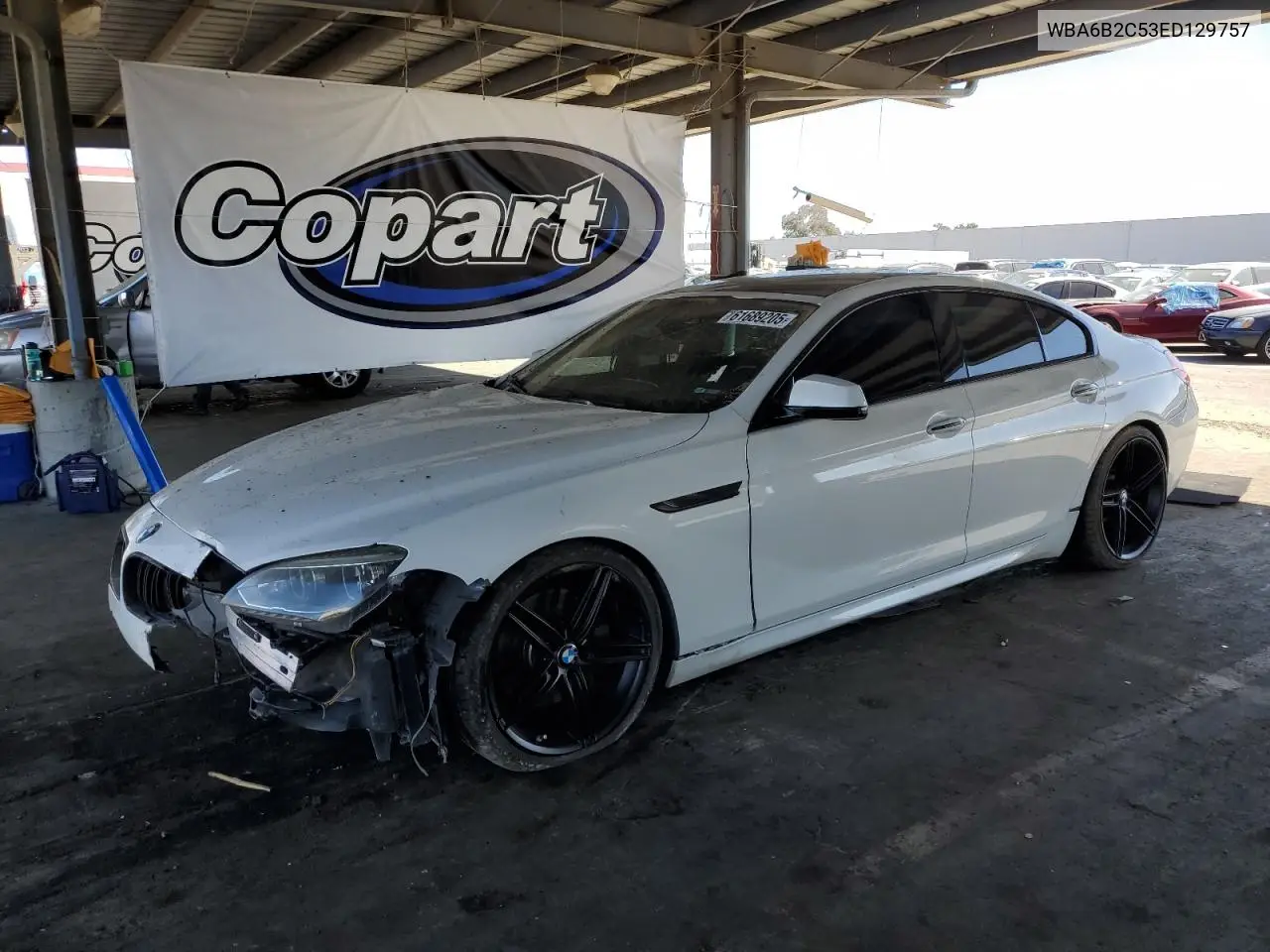 2014 BMW 650 I Gran Coupe VIN: WBA6B2C53ED129757 Lot: 61689205