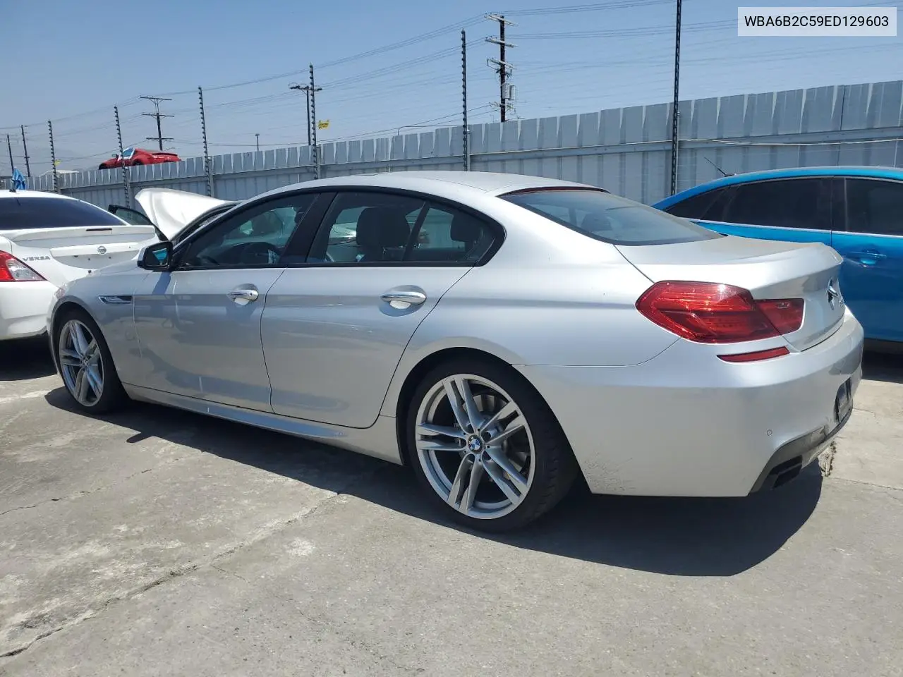 2014 BMW 650 I Gran Coupe VIN: WBA6B2C59ED129603 Lot: 62374455