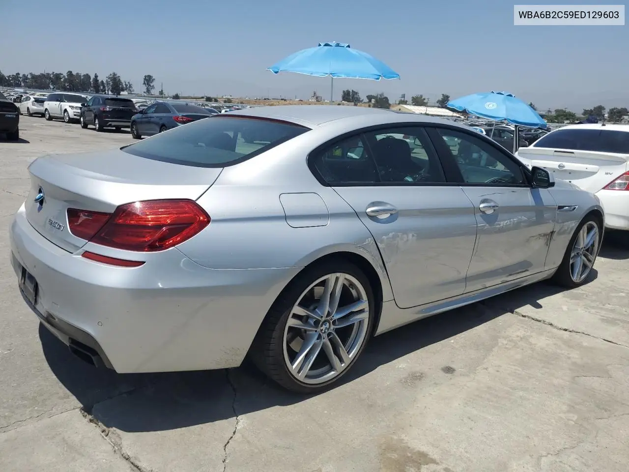 2014 BMW 650 I Gran Coupe VIN: WBA6B2C59ED129603 Lot: 62374455