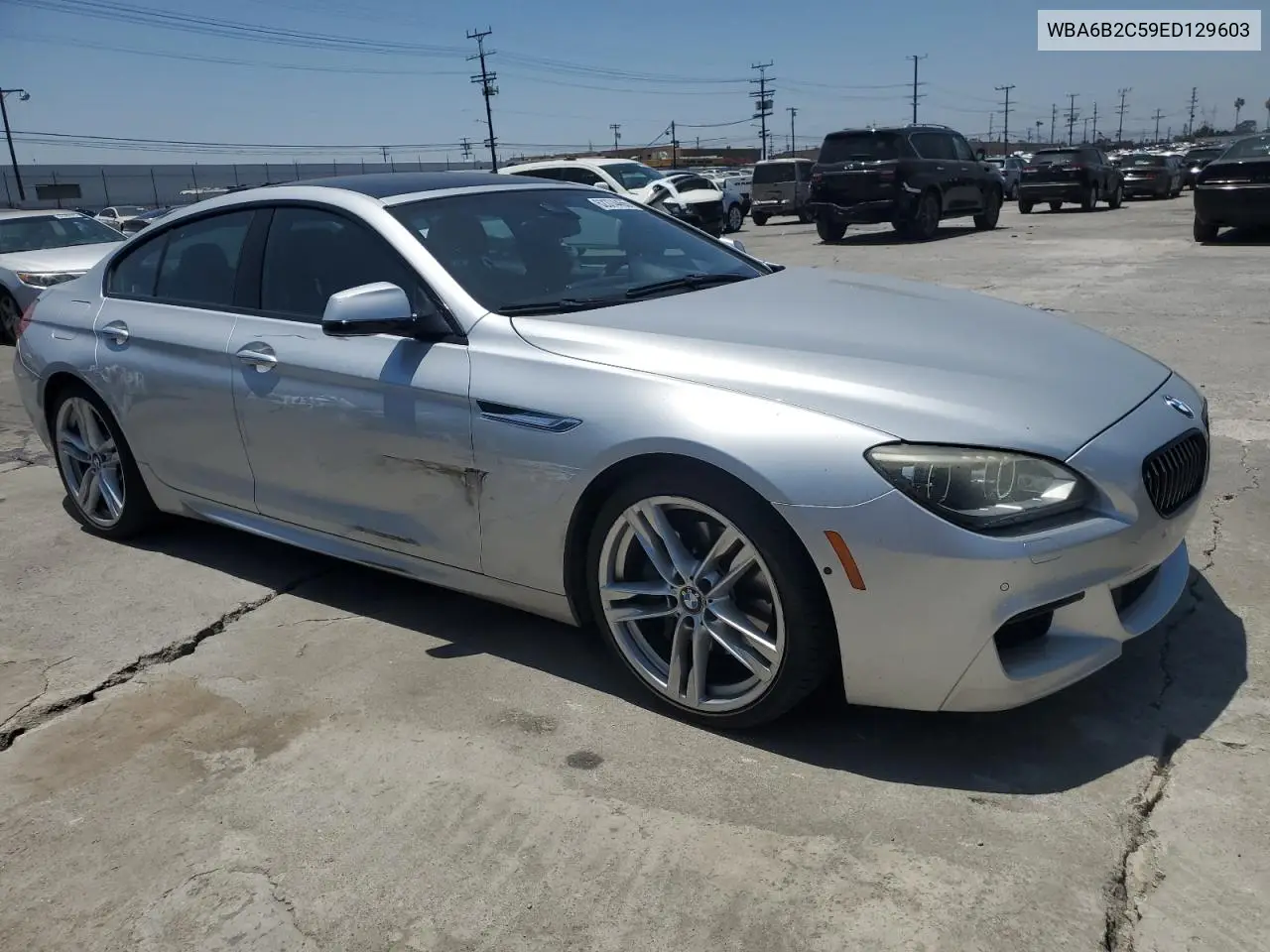 2014 BMW 650 I Gran Coupe VIN: WBA6B2C59ED129603 Lot: 62374455