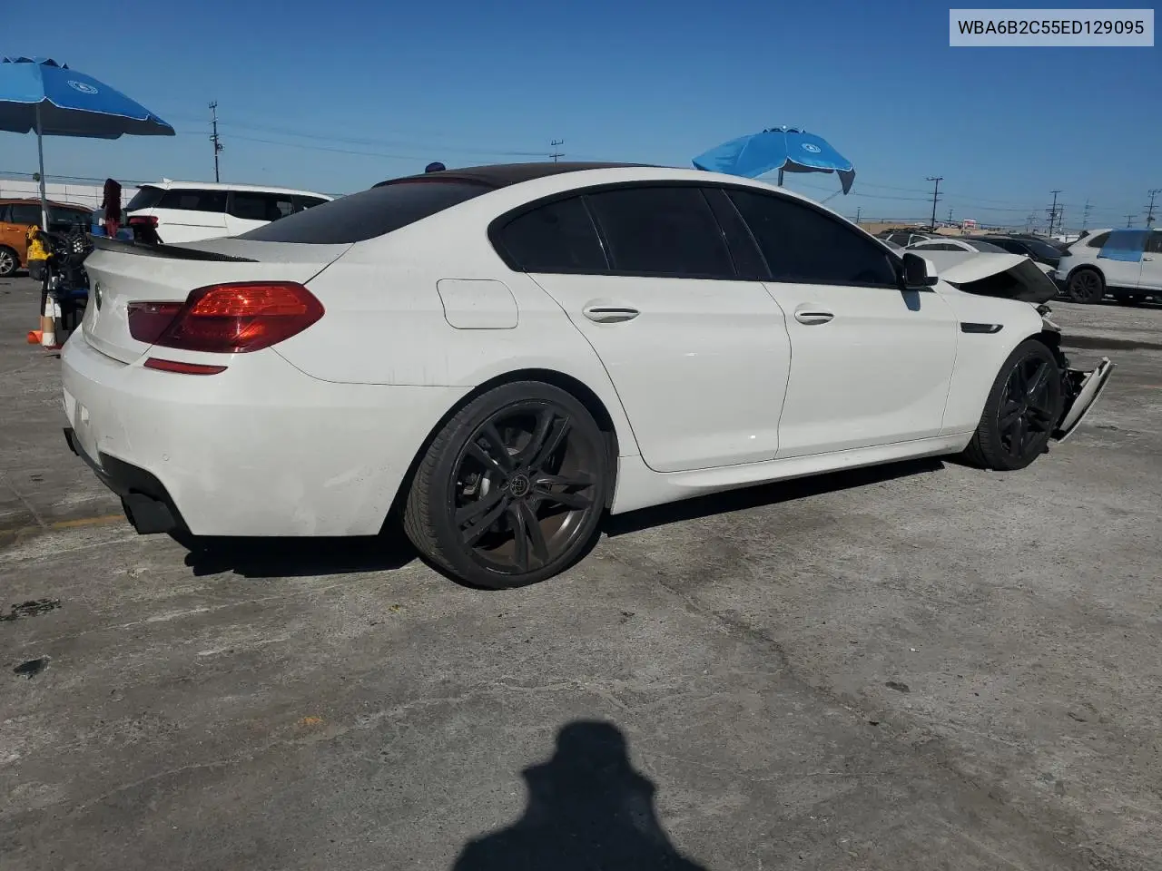 2014 BMW 650 I Gran Coupe VIN: WBA6B2C55ED129095 Lot: 63159745