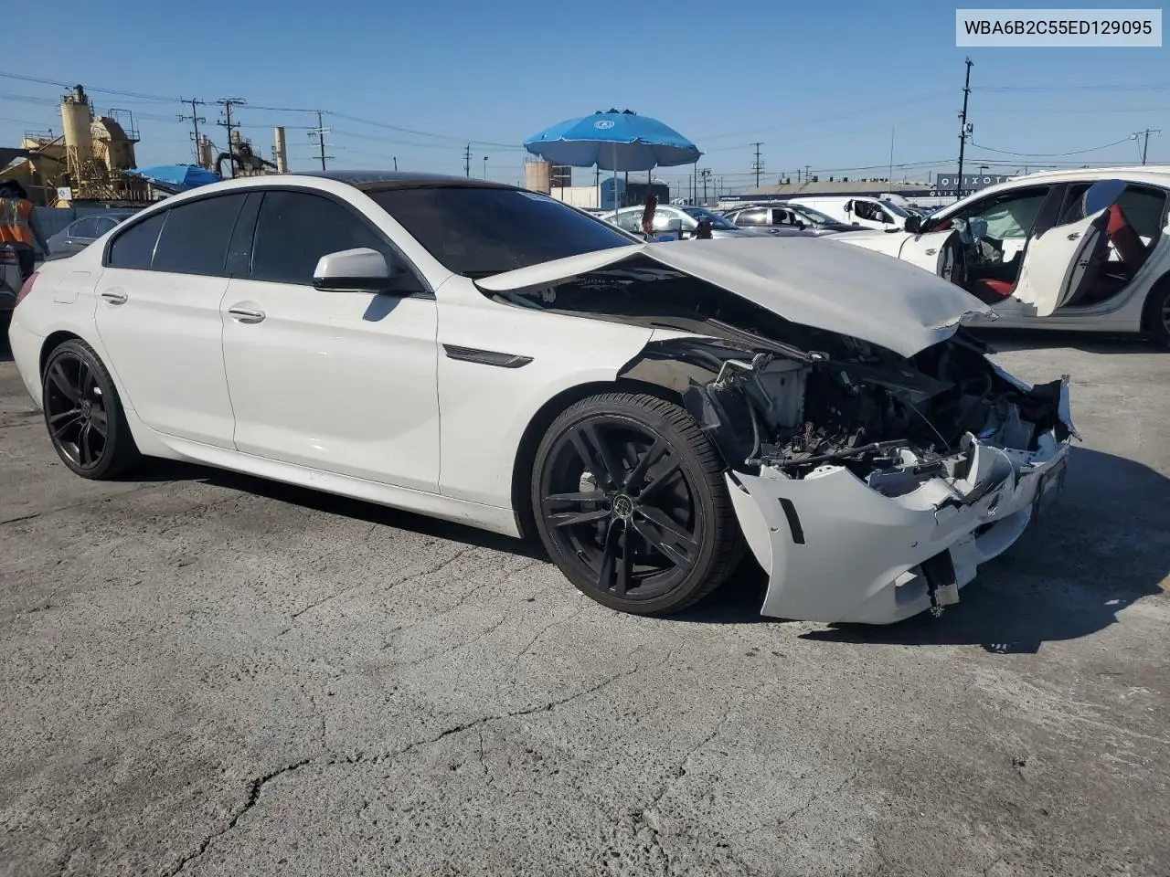 2014 BMW 650 I Gran Coupe VIN: WBA6B2C55ED129095 Lot: 63159745