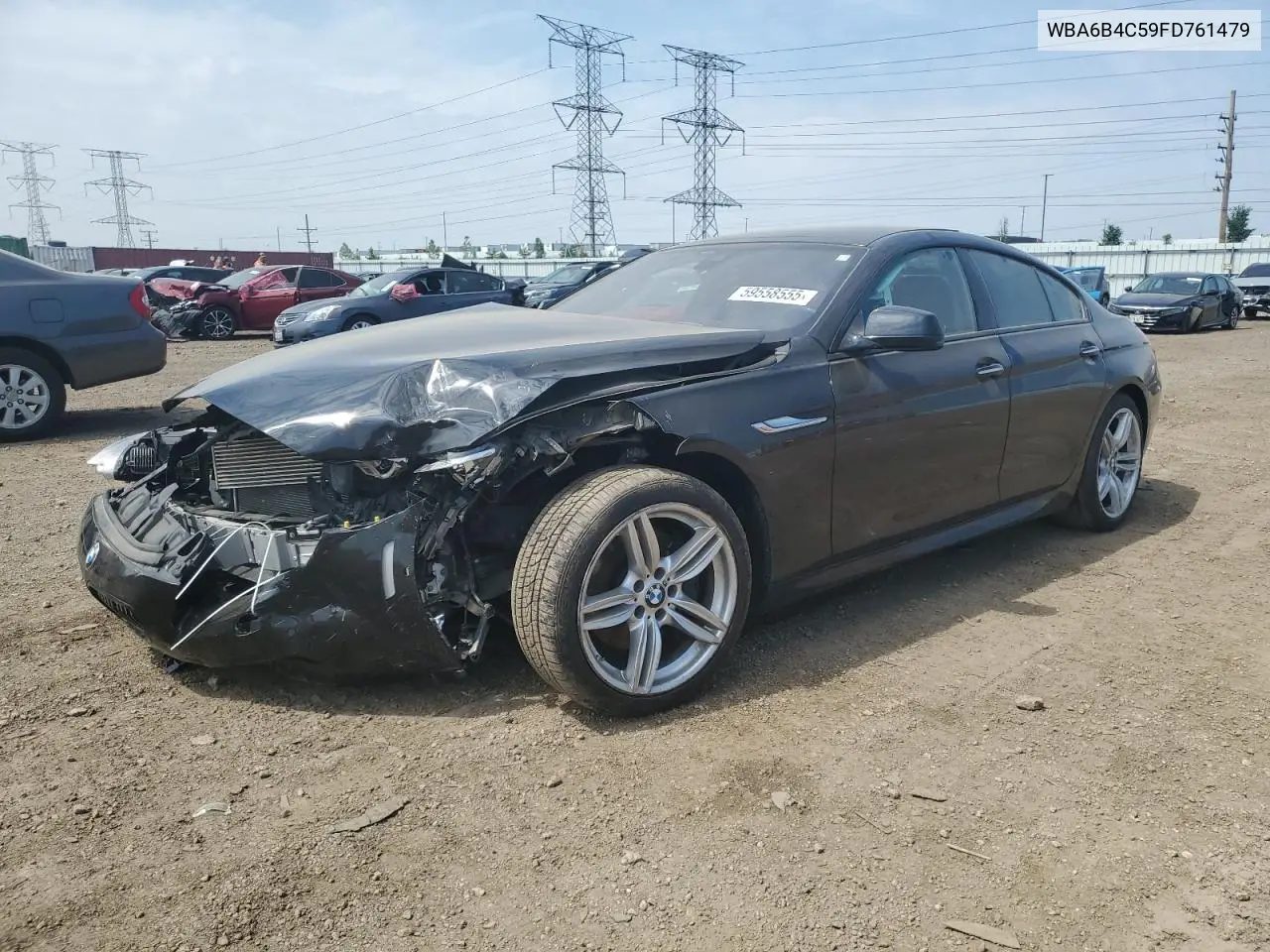2015 BMW 650 Xi Gran Coupe VIN: WBA6B4C59FD761479 Lot: 59558555