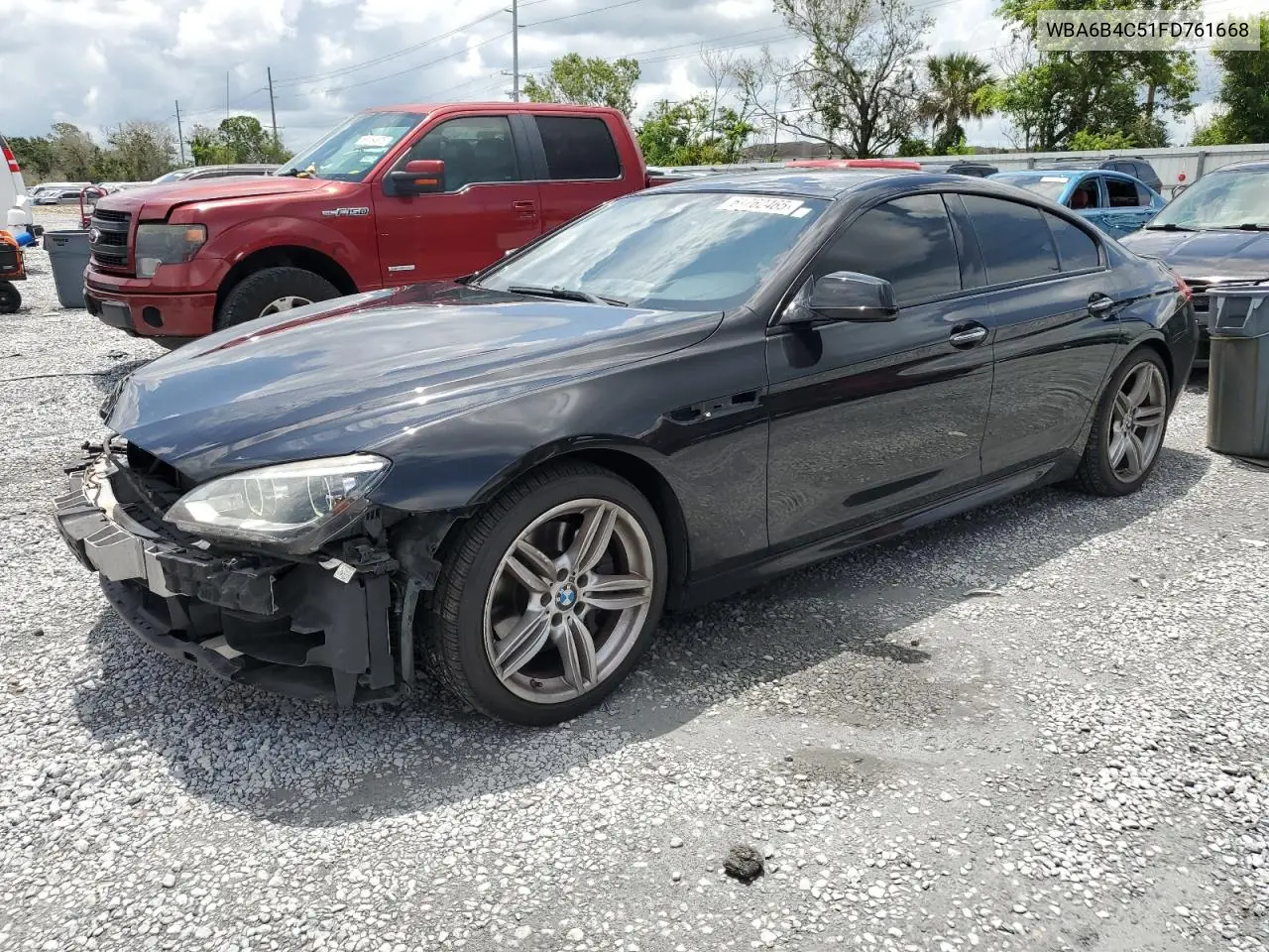 2015 BMW 650 Xi Gran Coupe VIN: WBA6B4C51FD761668 Lot: 61762465