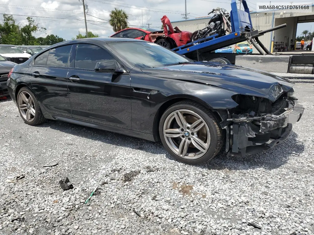 2015 BMW 650 Xi Gran Coupe VIN: WBA6B4C51FD761668 Lot: 61762465