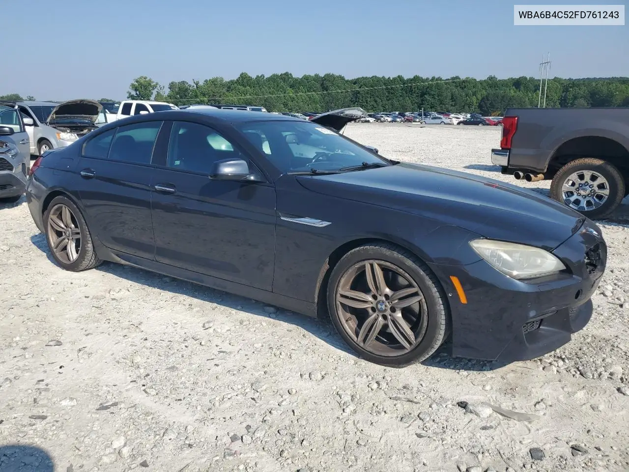 2015 BMW 650 Xi Gran Coupe VIN: WBA6B4C52FD761243 Lot: 61915285