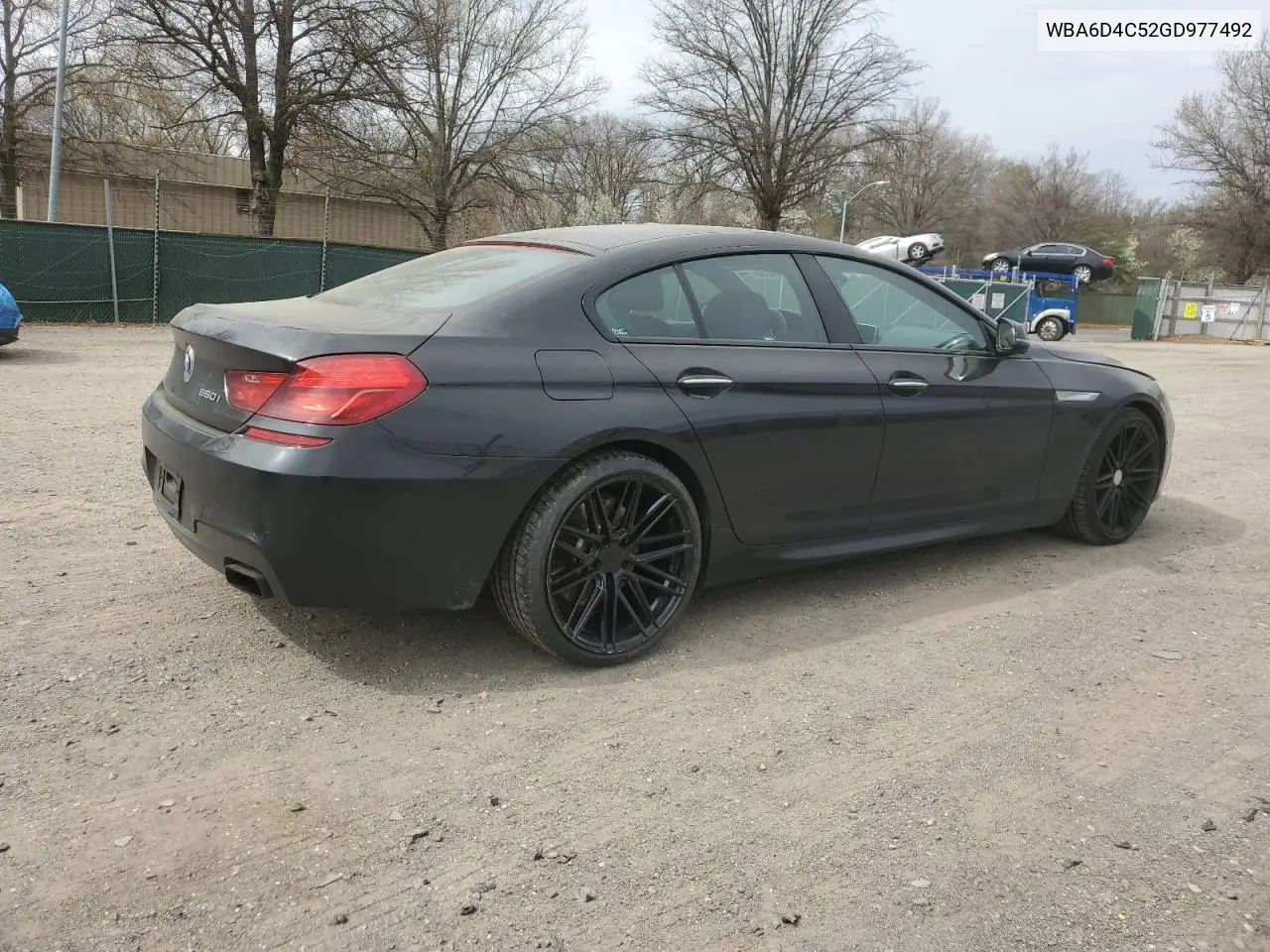 2016 BMW 650 I Gran Coupe VIN: WBA6D4C52GD977492 Lot: 50345255