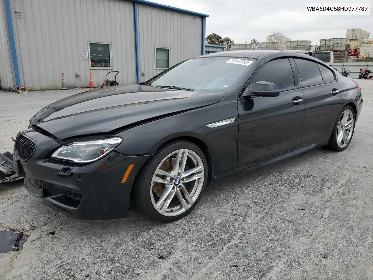 2017 BMW 650 I Gran Coupe VIN: WBA6D4C58HD977787 Lot: 51017785