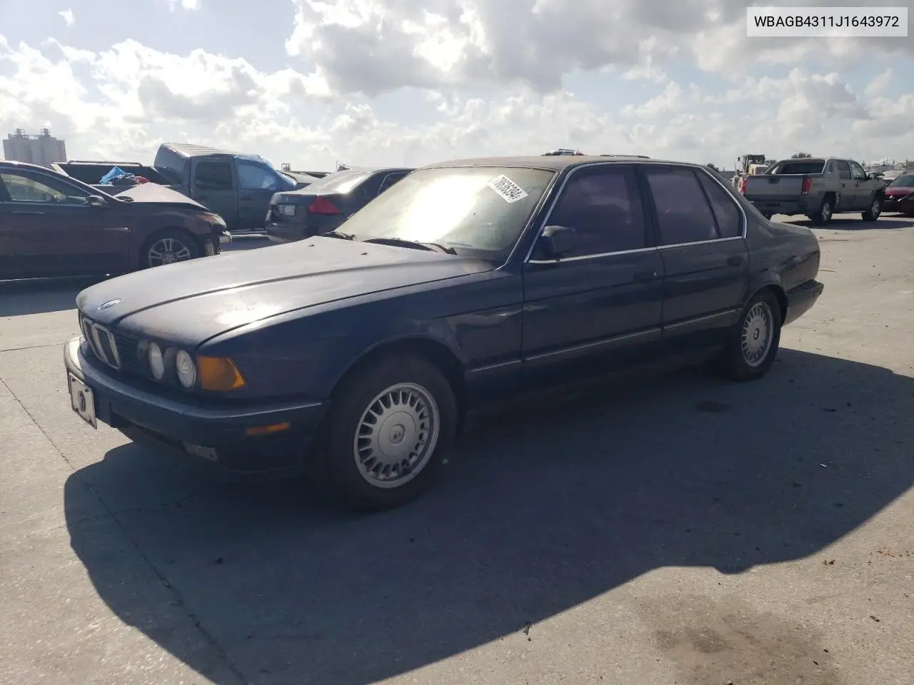1988 BMW 735 I Automatic VIN: WBAGB4311J1643972 Lot: 50415105