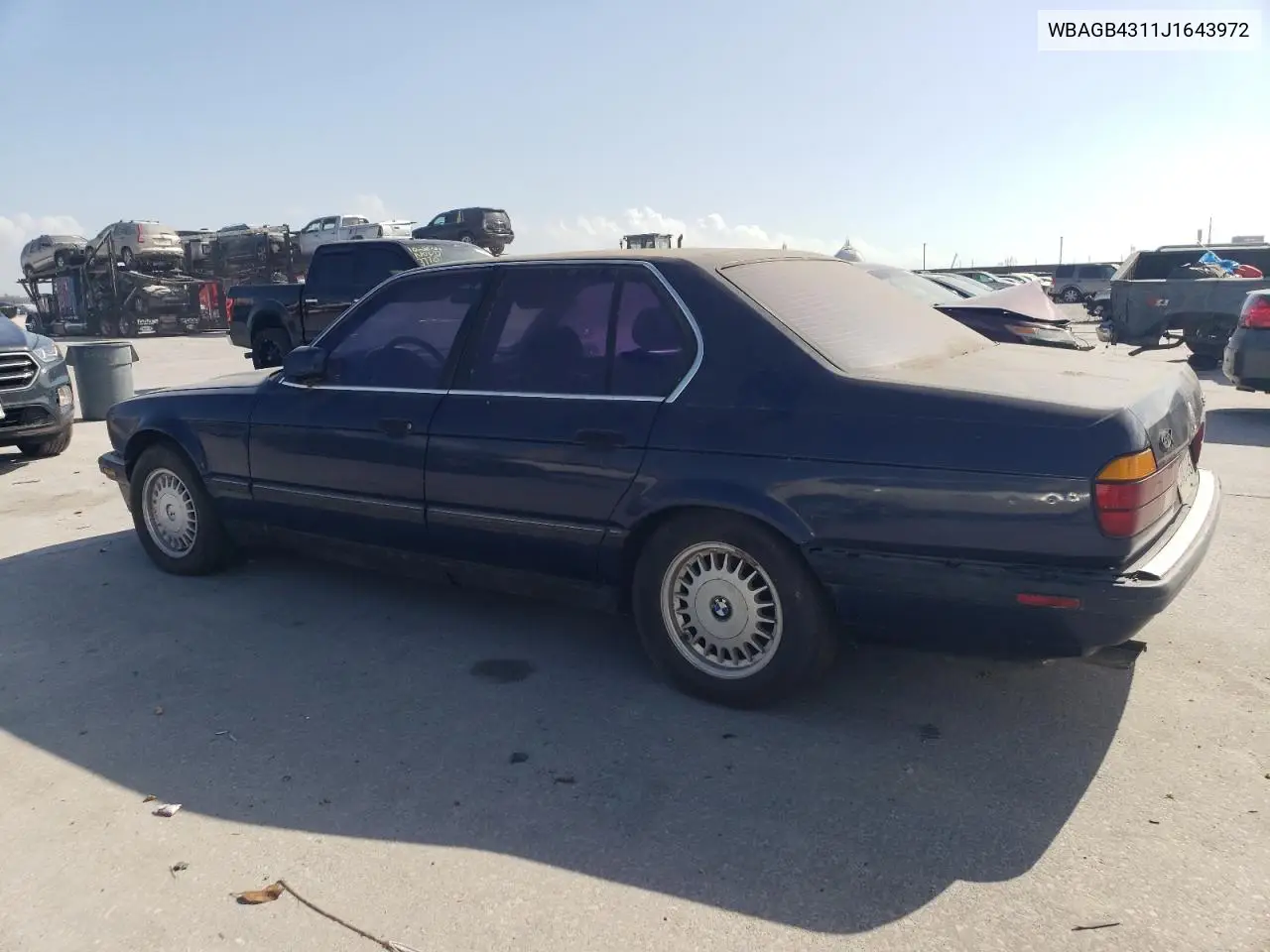 1988 BMW 735 I Automatic VIN: WBAGB4311J1643972 Lot: 50415105
