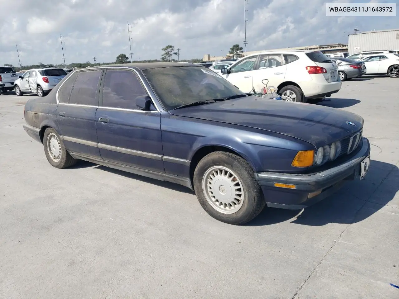 1988 BMW 735 I Automatic VIN: WBAGB4311J1643972 Lot: 50415105