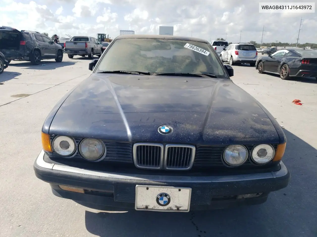 1988 BMW 735 I Automatic VIN: WBAGB4311J1643972 Lot: 50415105