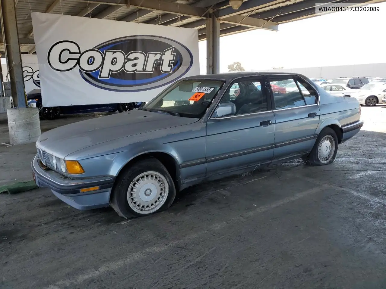 1988 BMW 735 I Automatic VIN: WBAGB4317J3202089 Lot: 58818335